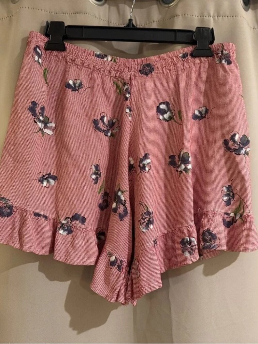 Women’s Floral Red Shorts(Source Unknown)